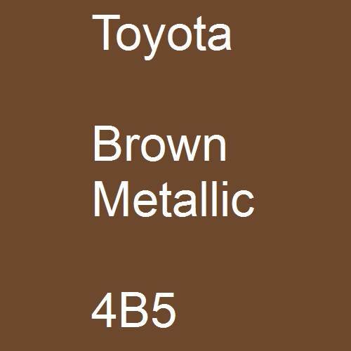 Toyota, Brown Metallic, 4B5.